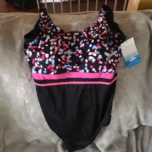 Classic Black & Polka Dot One Piece